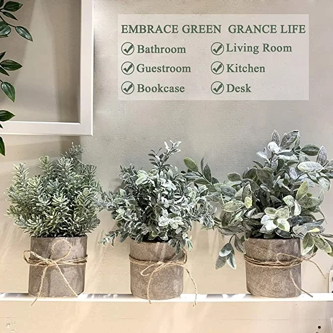 Оптовая продажа, искусственные растения, Искусственные пластиковые растения, искусственная зеленая трава в горшках для дома, ванной комнаты, офисного стола, Декор