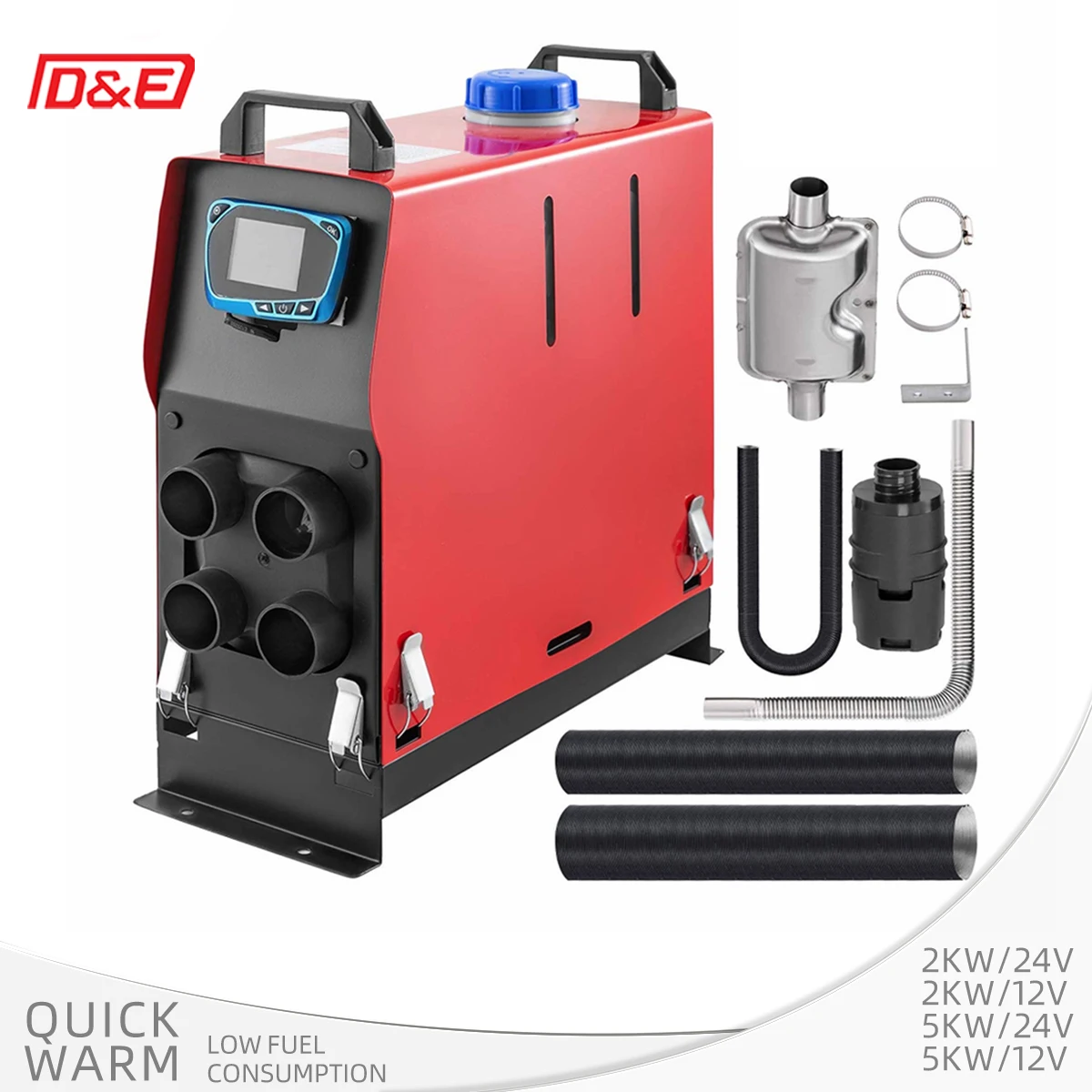 High Quality  Universal All in One diesel air Parking Heater 2KW 12V 24V for Truck Boat caravan Bus