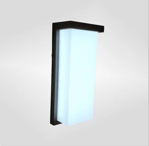 Matte Black Outdoor Sconce LED Waterproof Modern Style for Garage Porch Exterior Wall With Square Shape High Lumen