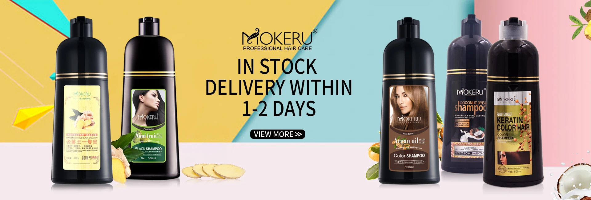 Mokeru No Side Effect Ginger Black Hair Shampoo Magic 5 Minutes Natural