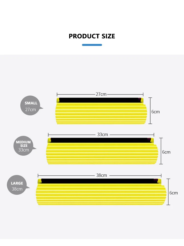 2024 Latest Quality Commercial Sponge Mop Head Replacement Easy Operation Rectangular PVA for Home Cleaning Rectangle Handle