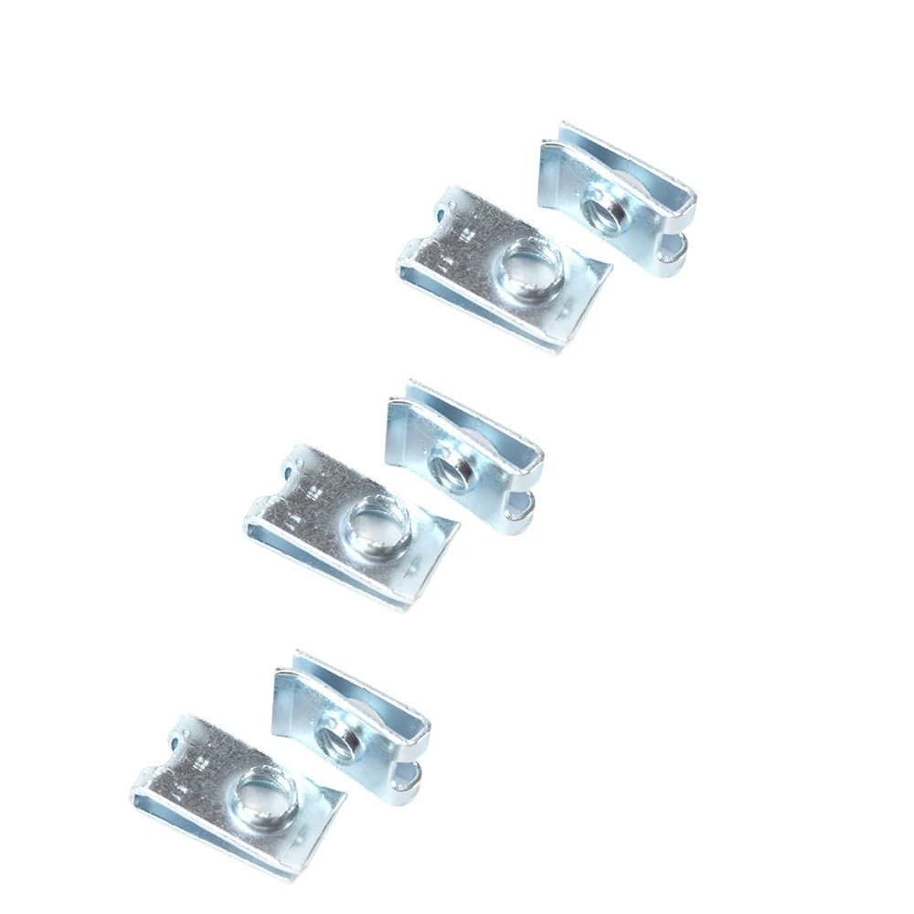 20*- clip a U in metallo dadi di bloccaggio 6 mm M6 clip a U DADO A 20*- clip a U in metallo dadi di bloccaggio 6 mm M6 clip a U DADO A