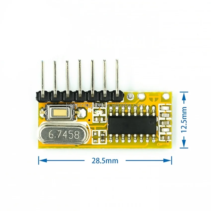 RXC6 5V Learning Wireless Remote Control Receiver Module 4-Channel Receiver RXC6 433M