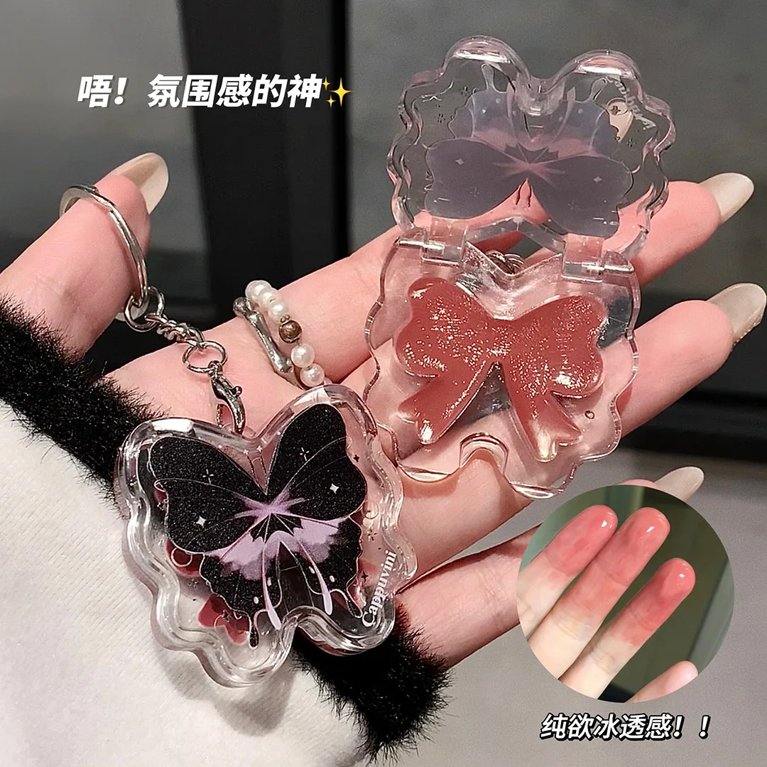 Butterfly Solid Lip Gloss by Cappuvini | Cute Lip Gloss Keychain
