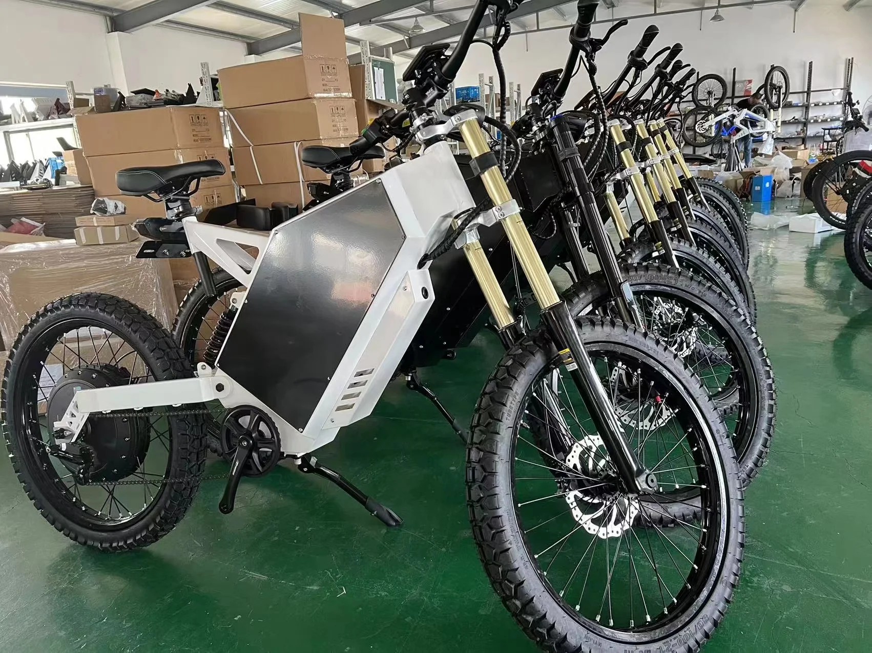 product 72v 3000w 6000w  long range 120km mid drive electric mountain bike ebike478-113