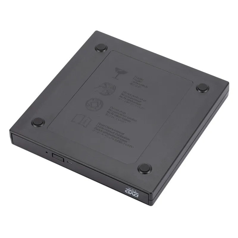 Внешний оптический привод USB2.0 DVD Оптический для ноутбука настольного компьютера Универсальный прибор записи компакт-дисков