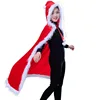hooded cape short fleece