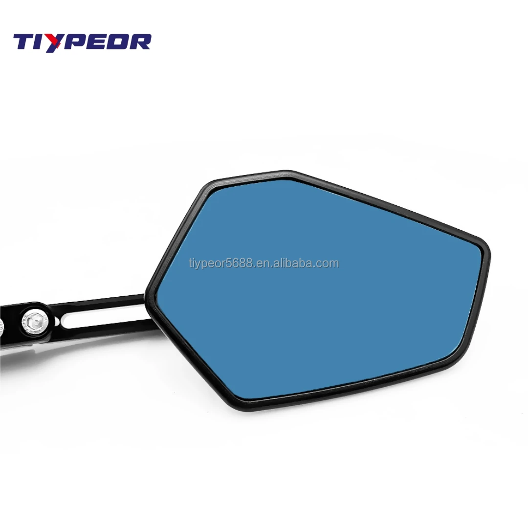 product tiypeor universal handle mirror cnc blue glass anti glare multi angle adjustable rearview mirror large field of view-7