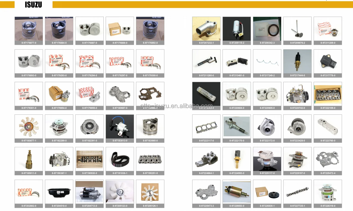 OTTO Excavator Parts - Reliable Fan Belt for Isuzu Molder