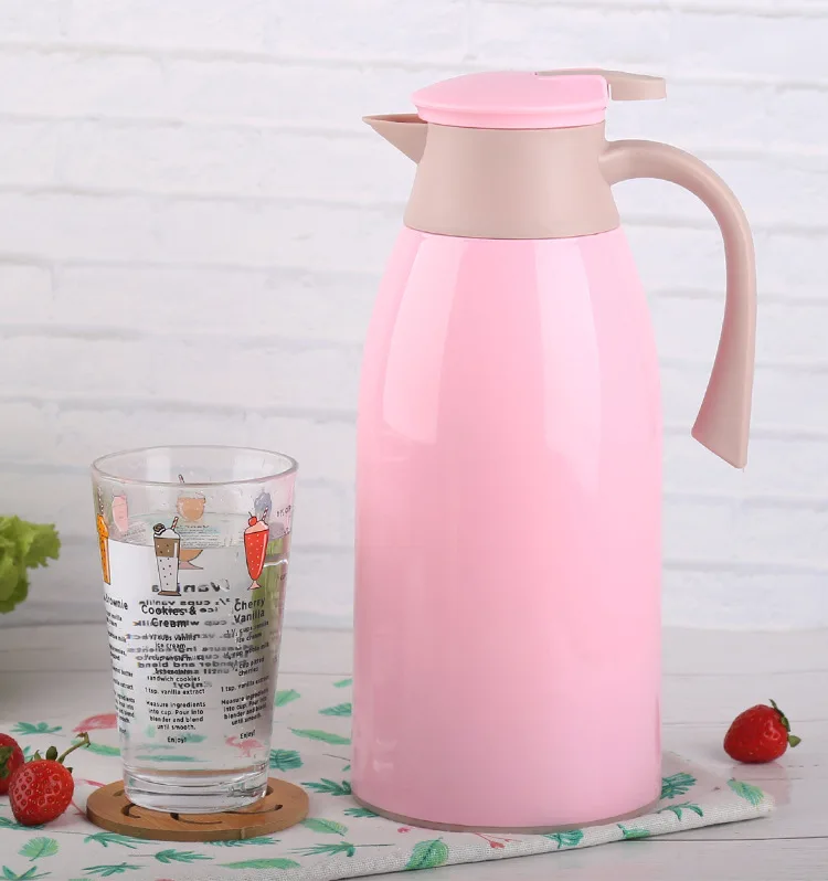 Insulated Water Pot Jug Double Walled Plastic Vacuum Thermos for Home and Office