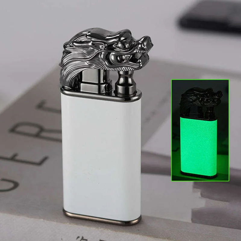 2023 Creativity Frosted Crocodile/Dolphin Model Butane Lighter Double Flame Cigarette Lighter Custom Logo