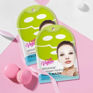 OEM Private Label Korean Transparent Bio Collagen Facial Mask Mosturizinig Hydrogel Patches Hydrating Overnight Hydrogel Mask