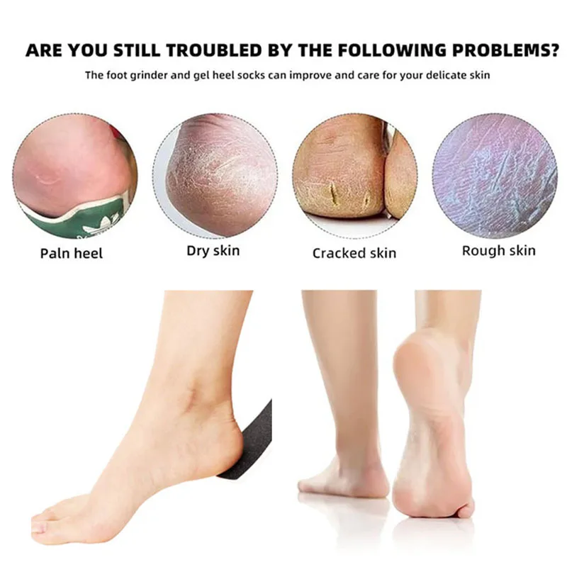 EVA Sponge Double Side Sandpaper Professional Pedicure Foot File Coarse Grit Manicure Callus Remover Feet Rasp