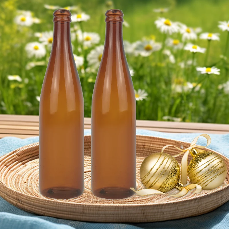 Cosmetic 330ml Plastic Clear Long Neck PVC Bottle With Screw Cap Plastic Dummy Bottle