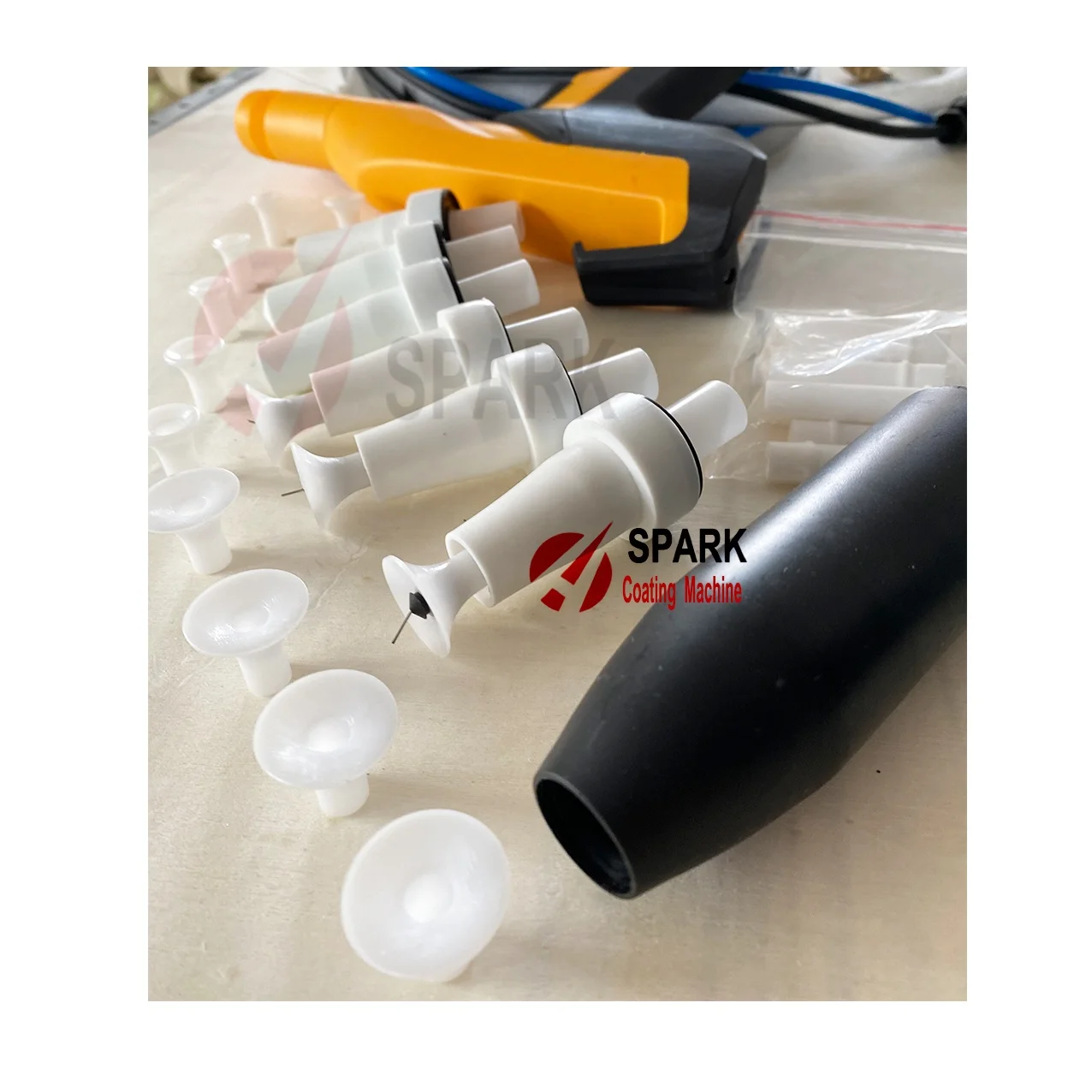 5L Powder tank Lab Gun Electrostatic Powder Coatings Spray Gun Super  corona Gun OptFlex CG06