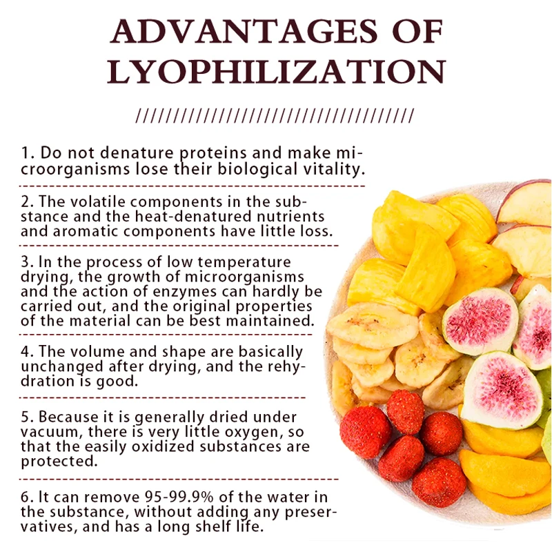 TCA Automatic Lyophilizer Vacuum Freeze Dryer Chicken Hearts Orange Avocado Powder Machine