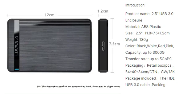 Welcome OEM Order, Factory Whole Selling Clearance Sale Sata 2.5 Hdd Case With Usb 3.0 2.0 Type C Adapter External Hard Drive Enclosure For Desktop 3.1 Case Hd - Buy 6gbps Hdd Ssd Box Usb 2.0 Mobile Disk External Enclosure Case Abs Hdd Case 2.5 Inch Sata To Usb 3.0 Ssd Adapter For Ssd 1tb 2tb 3tb 4tb Hard Drive Disk Box Type C Hdd Ssd Sata External Case For Pc Laptop Desktop external Hdd Enclosure Hard Drive Enclosure usb 3.0 Sata refurbished Hard Drive Enclosure desktop Compatible Hard Drive