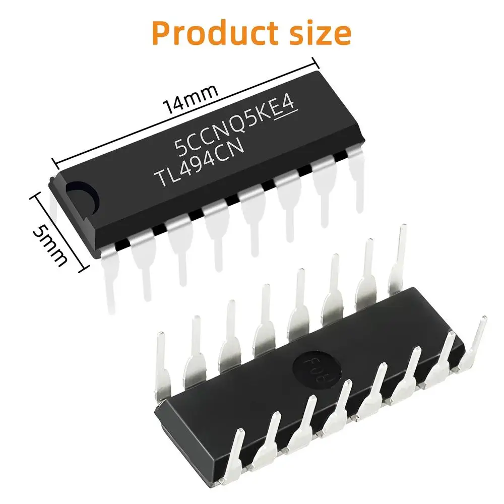 10pcs TL494CN PWM Controller IC - DIP-16 Package, Unbranded, US Stock