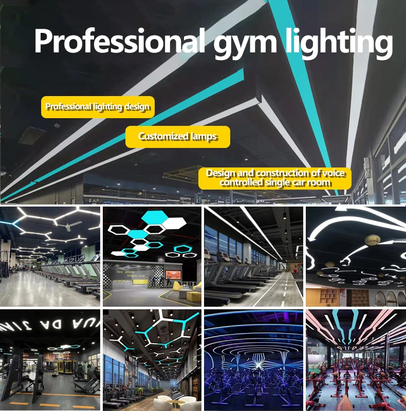 Neonlap Customized Design Office Gym Ceiling Vshaped Pendant Light