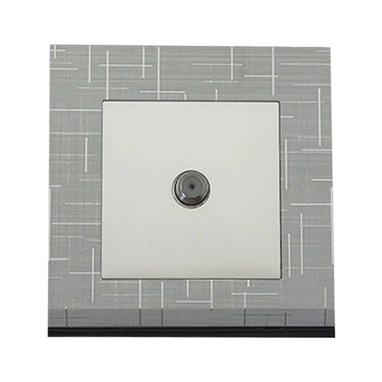 VNX Switch Socket Satellite 10A 250V Push Button Switch Power Electrical Wall Double Sockets and Switches