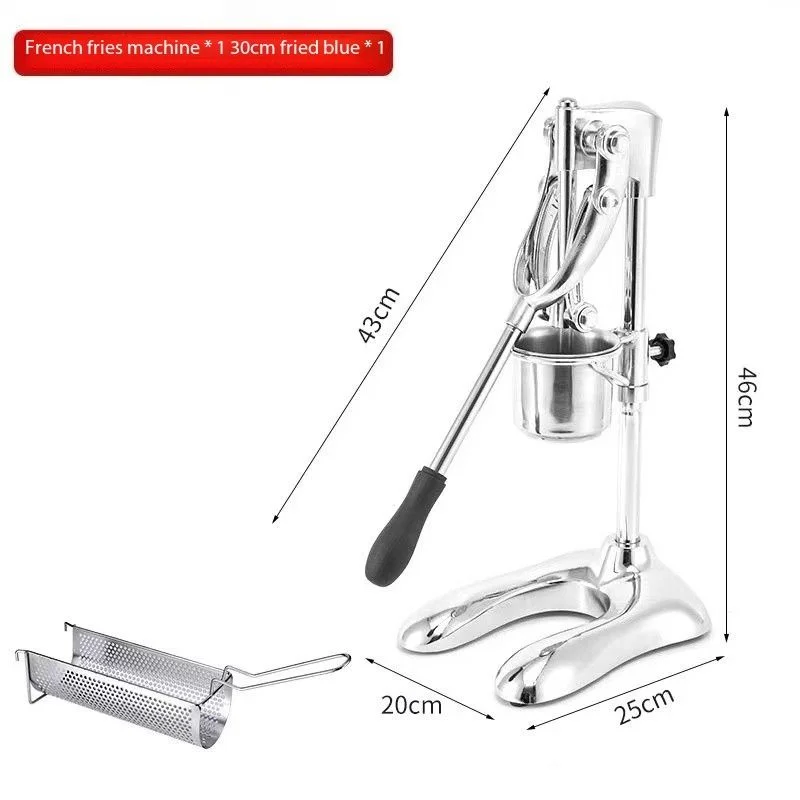 Stainless Steel Portable Manual French Fry Cutter | High Accuracy Hand Operated Snack Machine