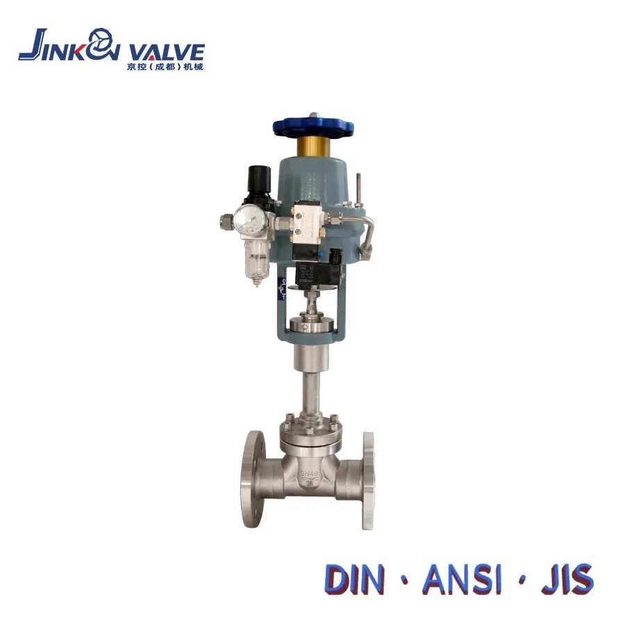 Cryogenic Globe Valve for LNG 304 Flanged Connection Industrial Shut-Off Valve -196°C for Liquefied Natural Gas Customized