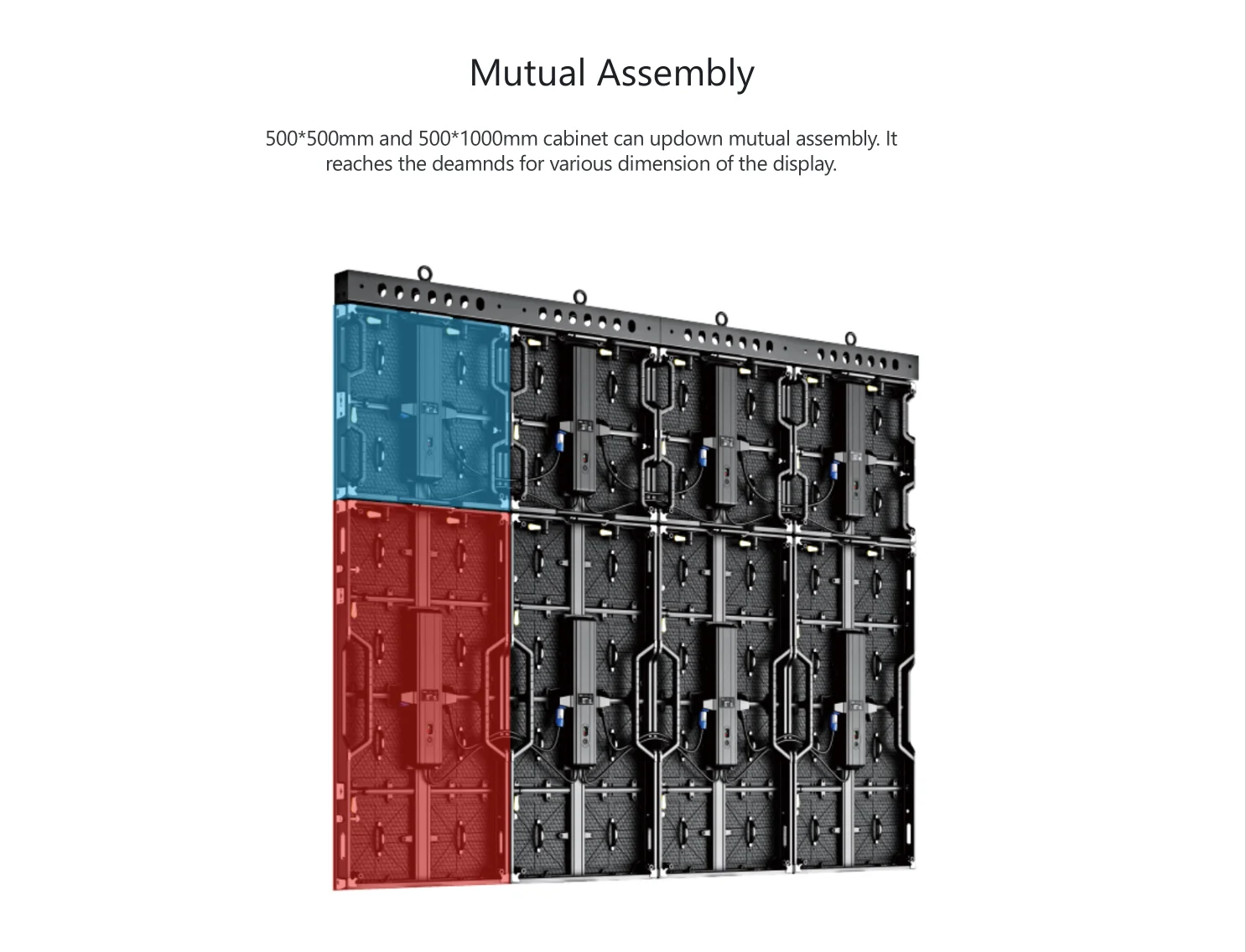 Layer Scaffold Stage LED Screen 4.81mm Pitch P2.604 IP40 For Events