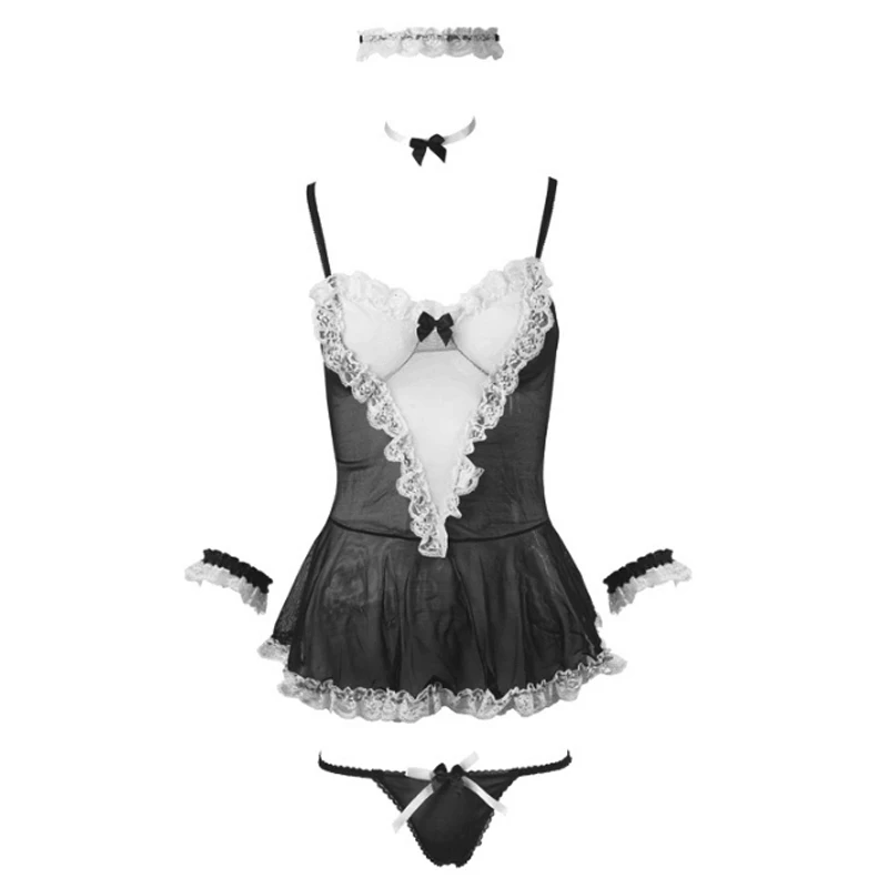 Lace Sling Mesh See-through Short Skirt 