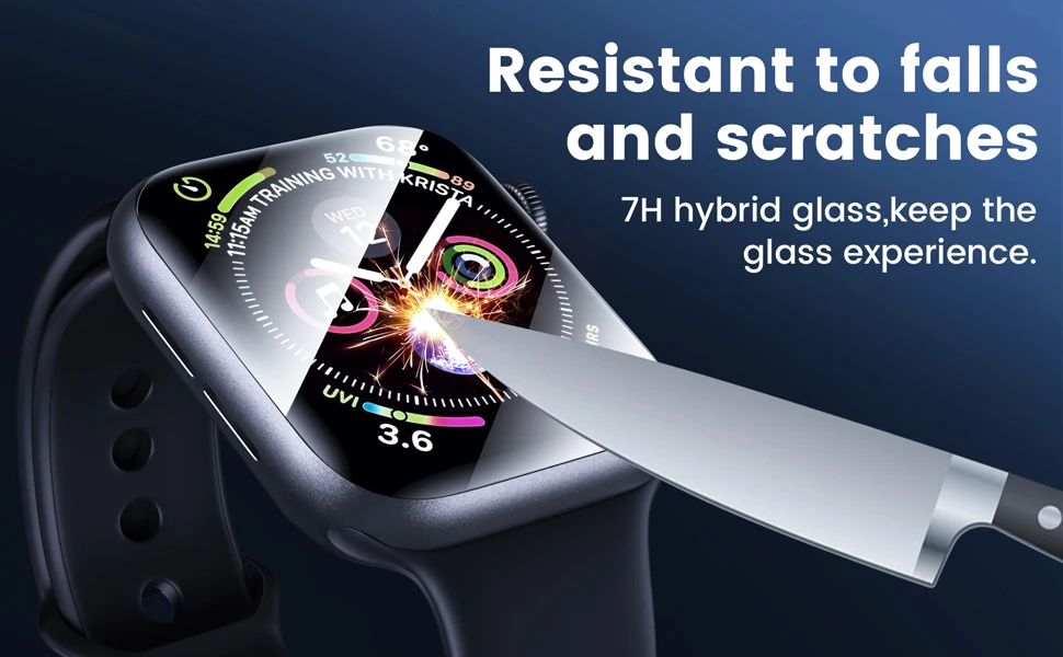 3d Curved Full Glue Glass For Apple Watch Screen Protector Flexible