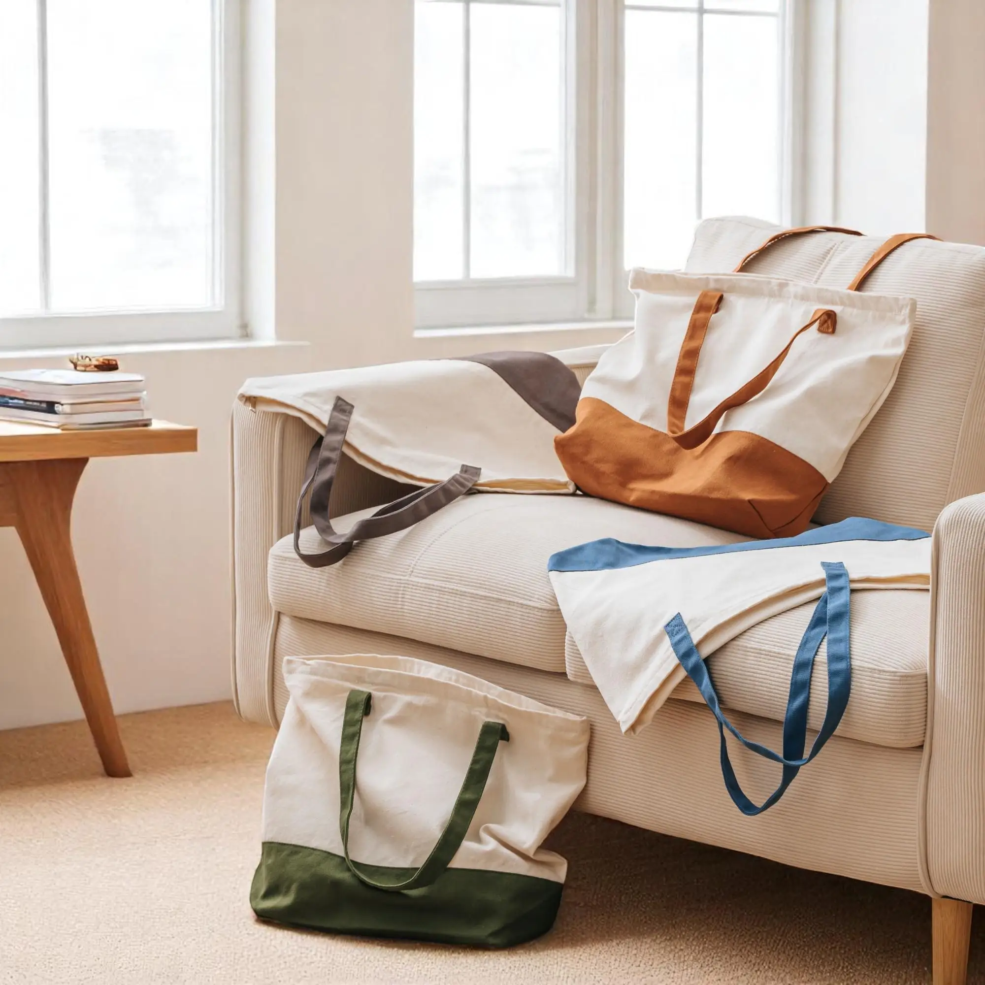 Reusable Custom Printing Art Bolsa De Compras Shoulder Cotton Canvas Shopping Tote Bags