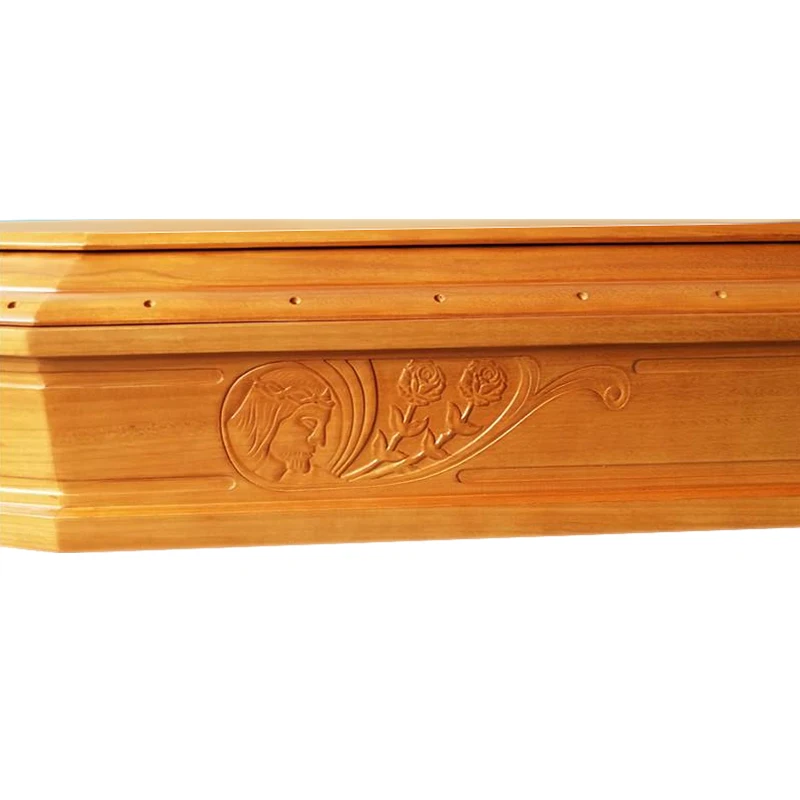 Funeral Supplies Solid Wood Coffin With Carving Buy Funeral Supplies