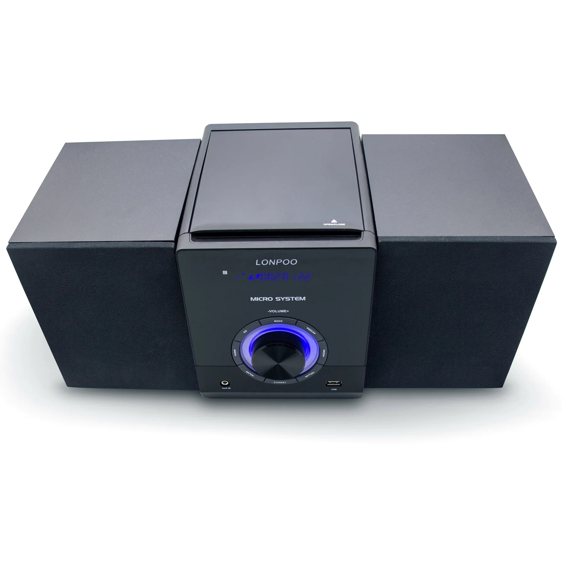 新品！LONPOO CD/CD-R/CD-RW/MP3ミニコンポ　LP-886 LONPOO LP-886 Compact Stereo Shelf System Bluetooth User Manual