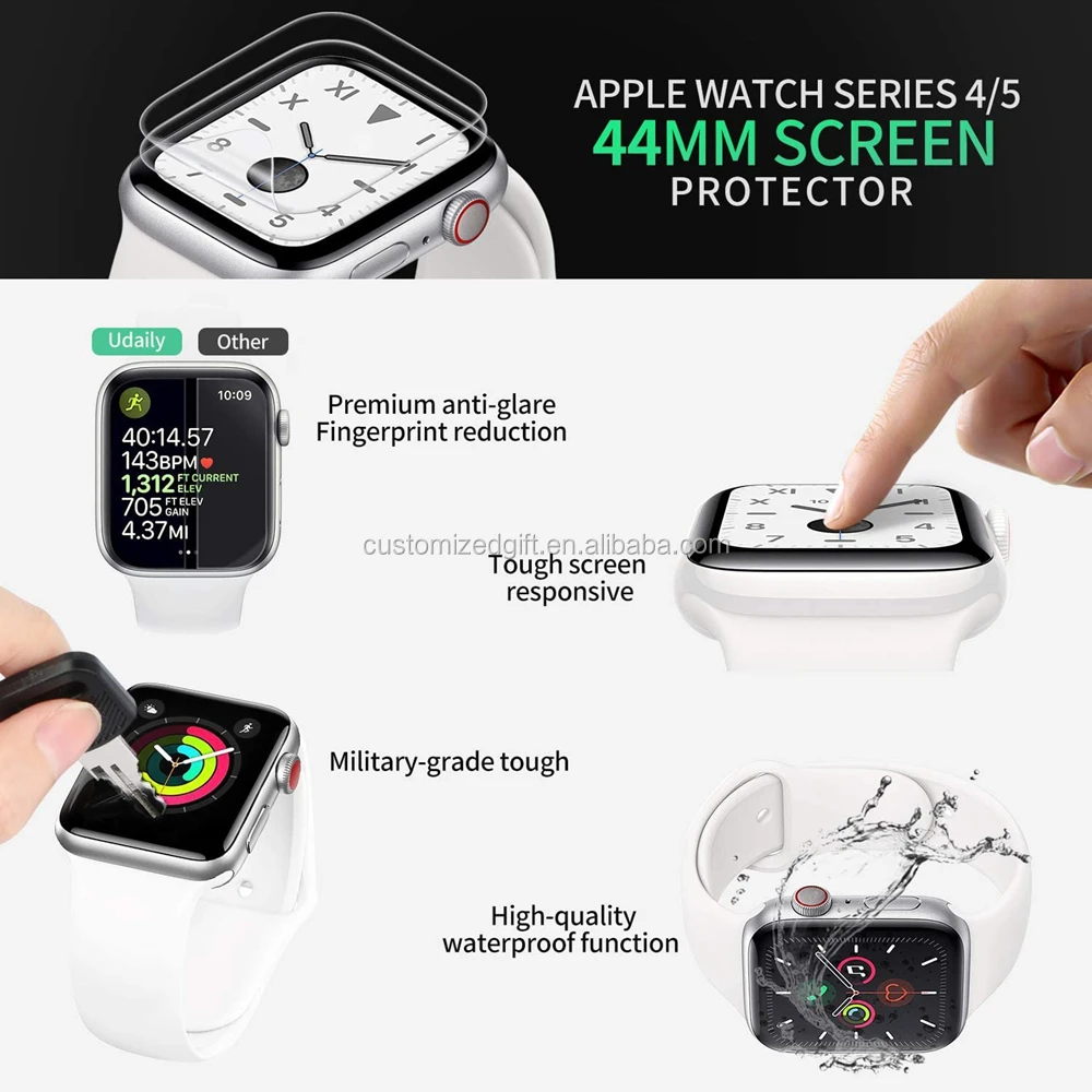 
Гибкая изогнутая Гидрогелевая пленка 3D для Apple Watch, защитная пленка для экрана iWatch 38/40/42/44 мм, HD защита для экрана из ТПУ с защитой от отпечатков пальцев 