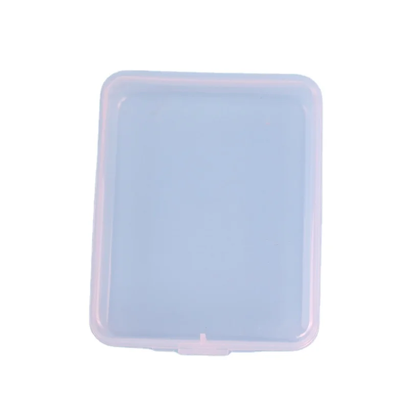 Plastic transparent flat storage box