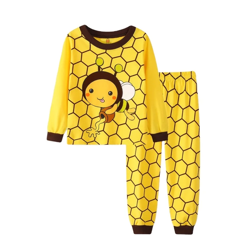 Модные пижамы для мальчиков, Детская Хлопковая Домашняя одежда, дышащий Повседневный Детский комплект