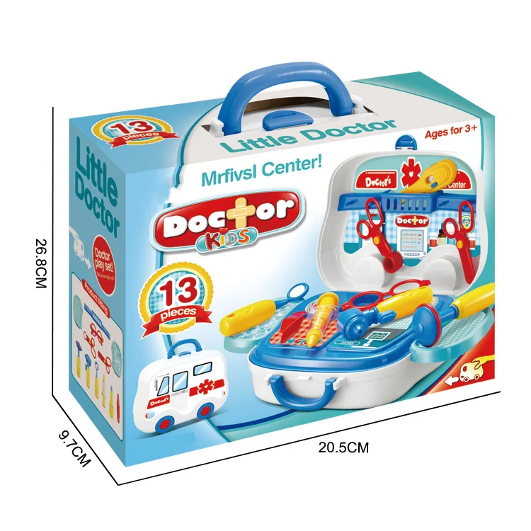 Ролевая игра клиника игрушки ручкой набор в коробке Обучающие пластиковые для детей