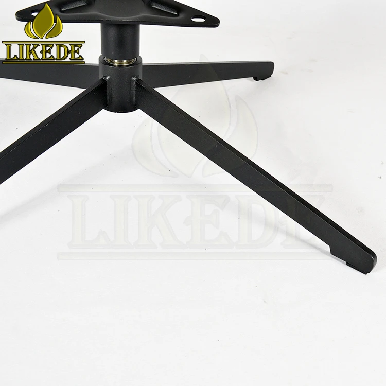 Tilt Beveled Top Plate Black Steel Iron Easy Swivel Rotating Furniture Legs Chair Base With Stylish Design