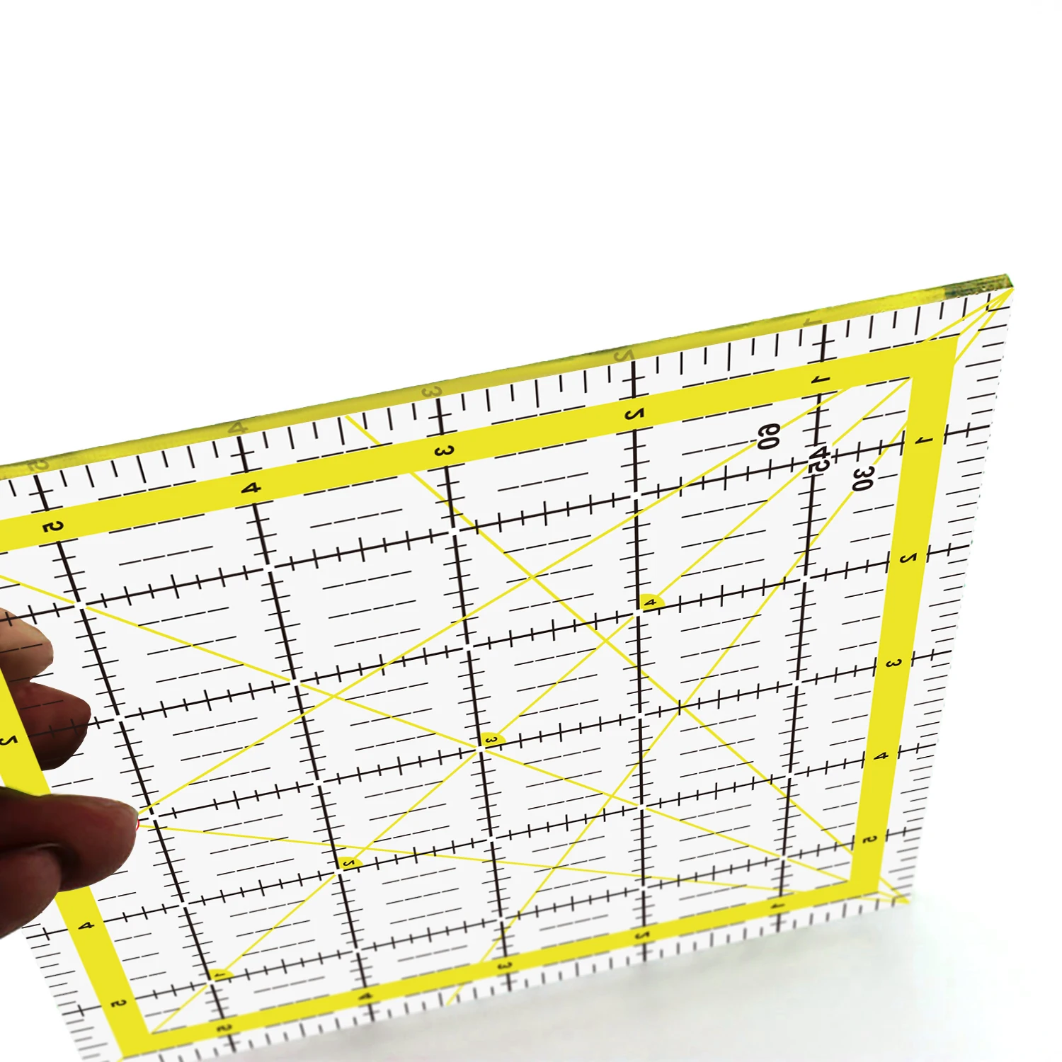 7pcs/set Acrylic Ruler, Non Slip Rings 50 Pieces, Quilting Rulers