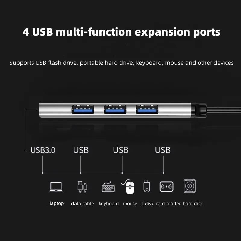 Hot Sells Usb C Hub Extension Dock 4 Ports Hubs Connectors Type C