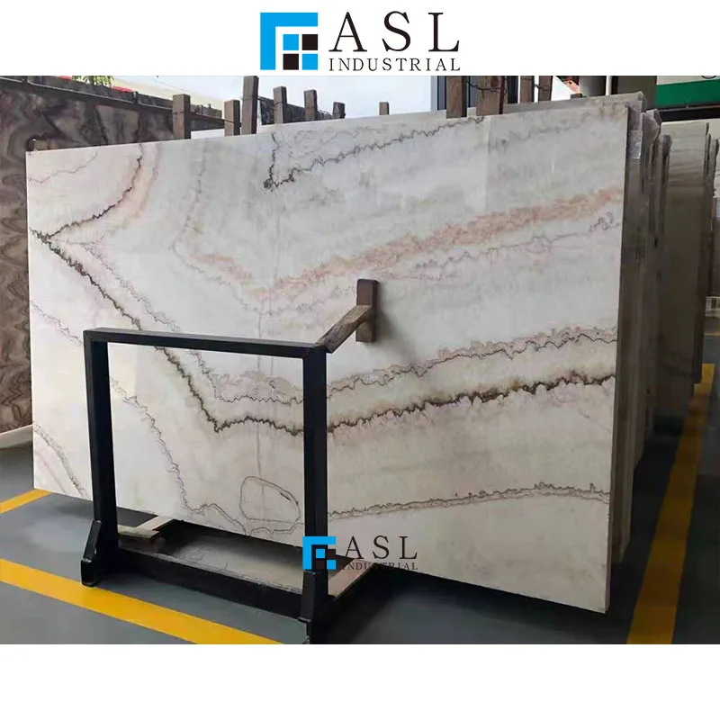 Natural beige brown veins Chinese onyx stone slab wooden jade bookmatch marble slab