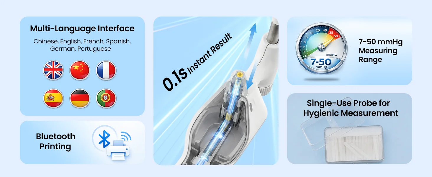 Ophthalmic Tono Meter SK-P Optical Equipment High Quality Pets Human Eye Examination Portable Rebound Tonometro
