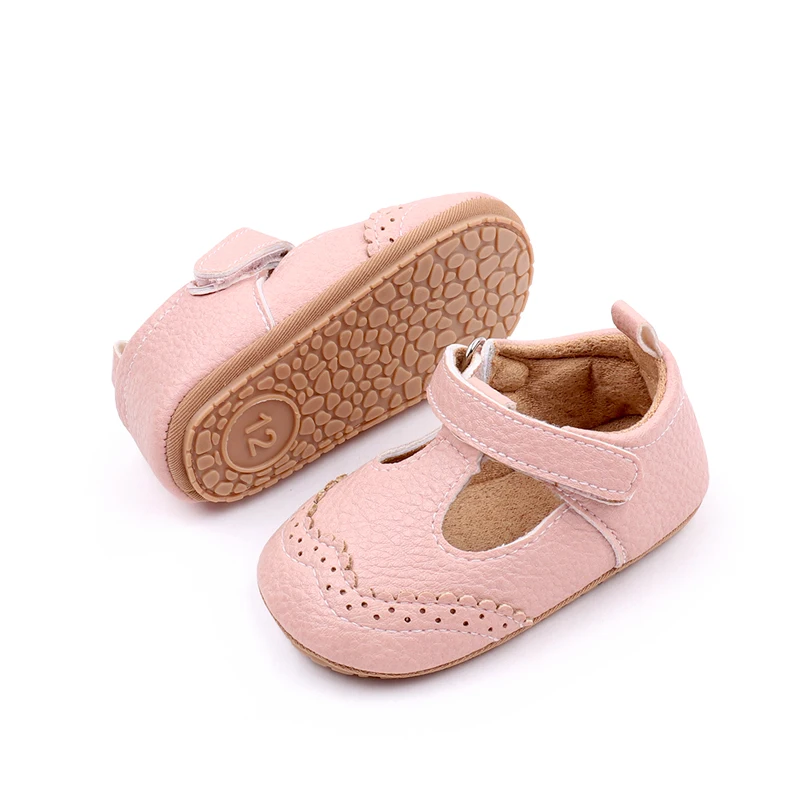 New British Style Pure Color Hollow PU Leather Baby Summer Simple Leisure Toddler Sandals manufacture