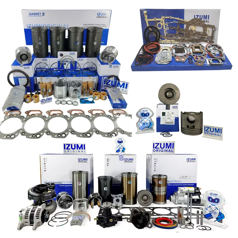 IZUMI ORIGINAL 6D140 Diesel Engine Parts Overhaul Rebuild Repair Liner Kit FOR KOMATSU
