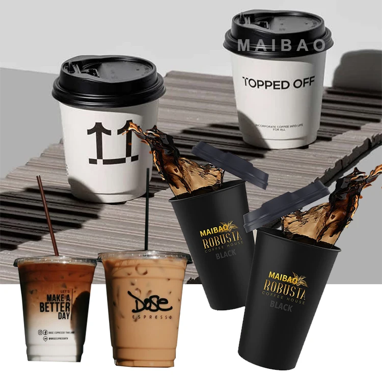 8oz 12oz 14oz 16oz Factory Price Take Away Double Wall Thick Paper Coffee  Cups with Lid - China Paper Cup and Disposable Coffee Cup price