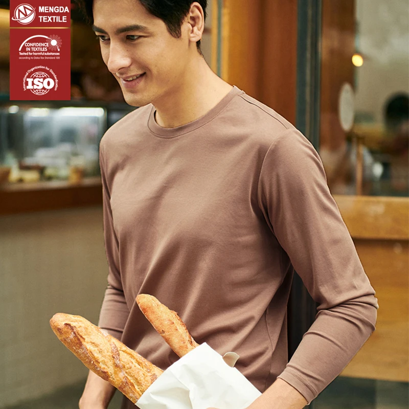 40S 95% хлопок 5% лайкра Одиночная трикотажная ткань с мерсеризированной обработкой