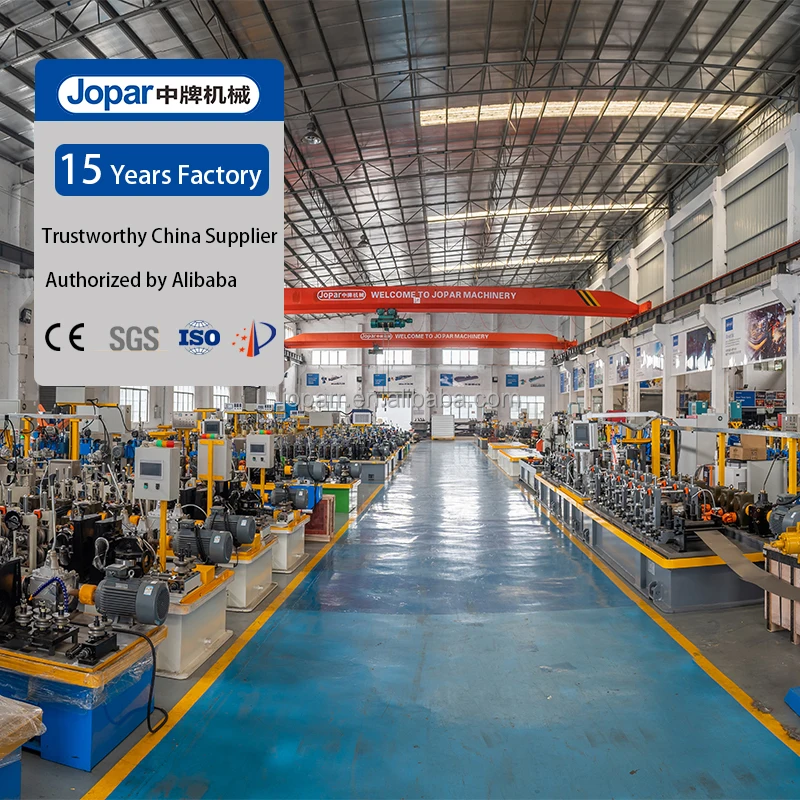 Jopar Factory Price 304 / 201 SS Coil Decoration Square Pipe Making Machine Tube Mill