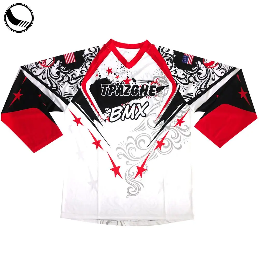 100% Polyester Team Breathable Fabric Motocross Jersey