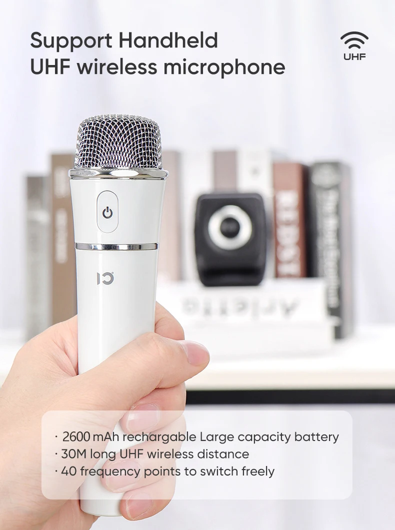 Shidu Portable Dual Wireless Audio Amplifier With Mini Handheld