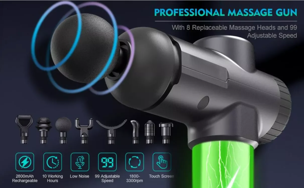 Impulse Vibration Massage Gun Deep Tissue Massage Gun Percussion Muscle