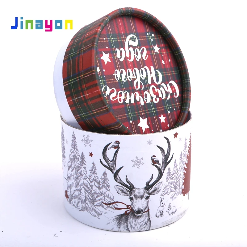 Jinayon Wholesale Custom Paper Drum Gift Box Candle Paper Tube Packaging